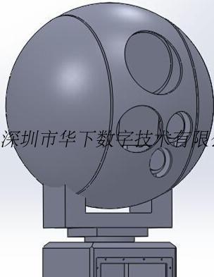 红外热成像多光谱激光测距自动跟踪不锈钢光电转台监控云台摄像机